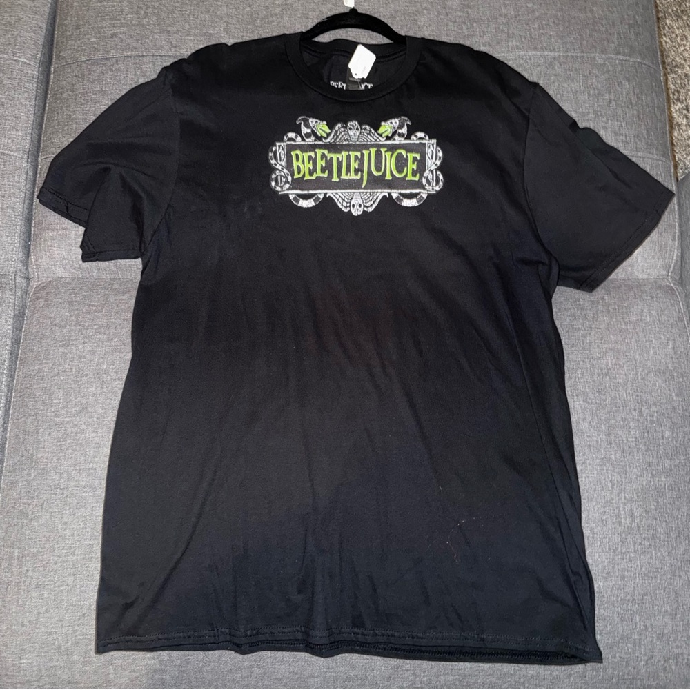 NWT Beetlejuice T-Shirt Horror Halloween Size XL Black